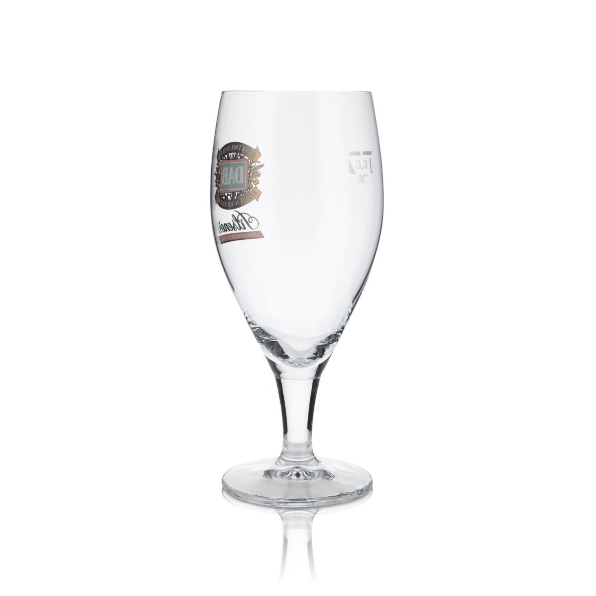 6 verres DAB 0,3 l, forme tulipe, verre à bière Pils, verres à pied Dortmunder Aktien Brauerei – Vue 3