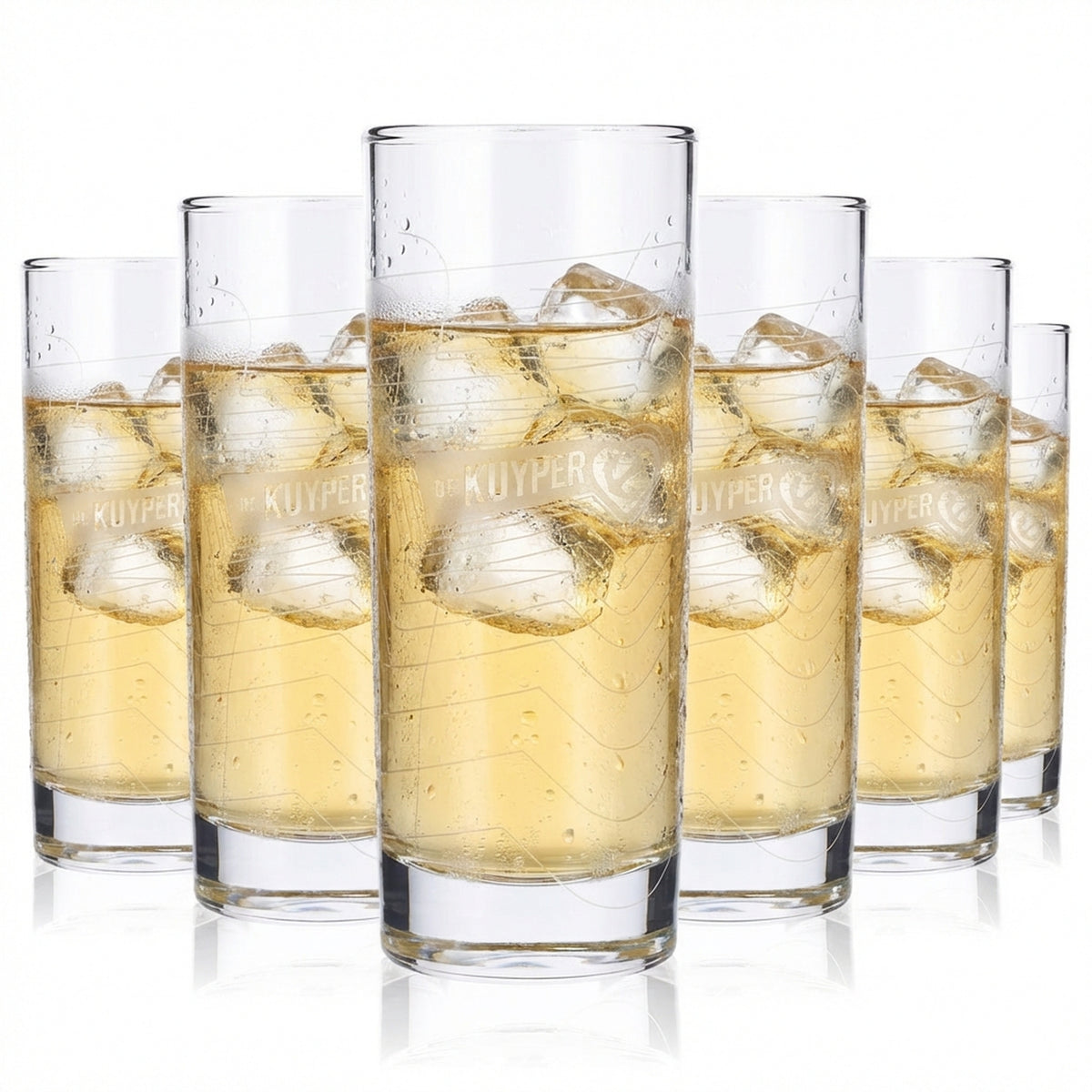 6x Verre à liqueur De Kuyper 0,33 l Verre à long drink Ancre dans un cœur Arcoroc Islande