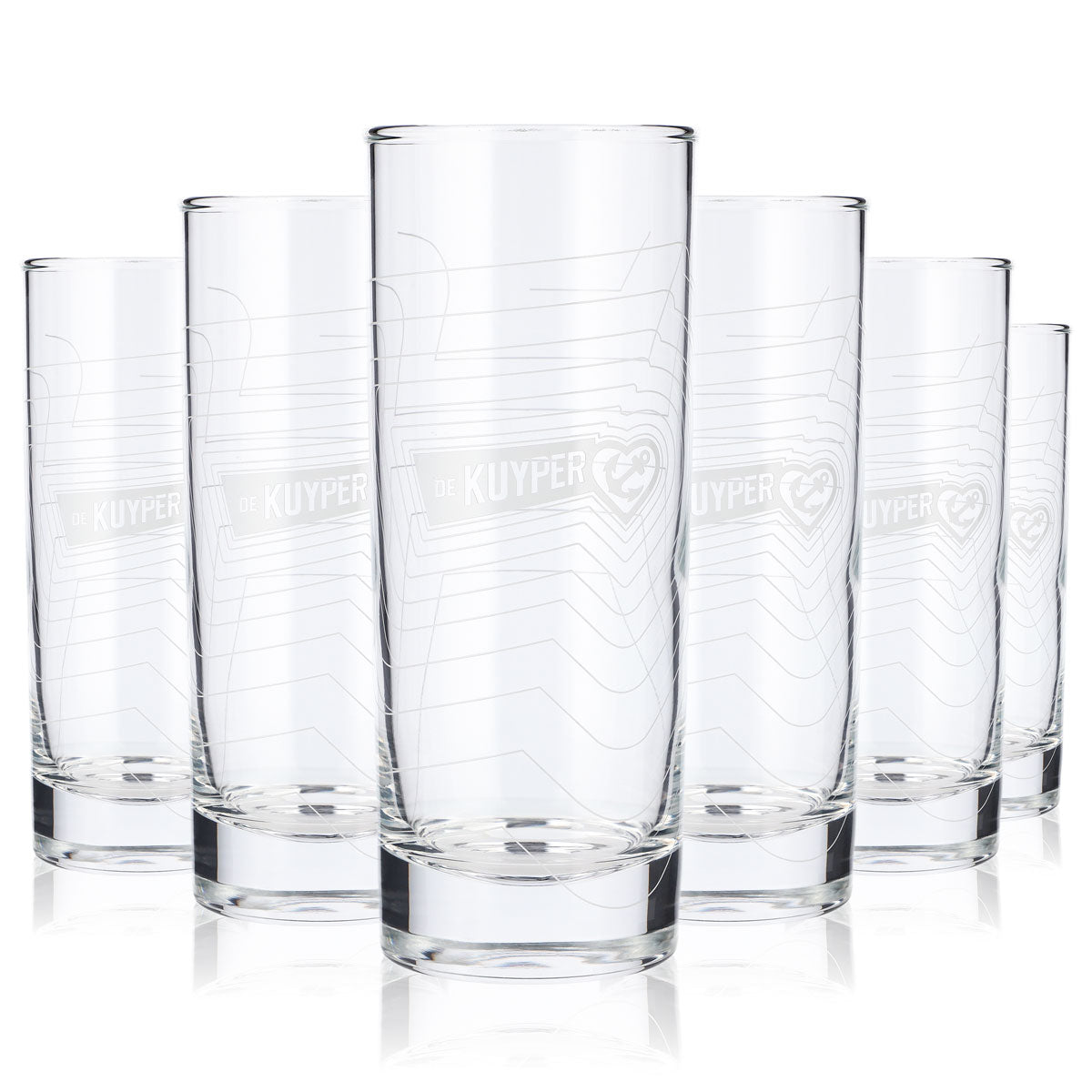 6x Verre à liqueur De Kuyper 0,33 l Verre à long drink Ancre dans un cœur Arcoroc Islande – Vue 6
