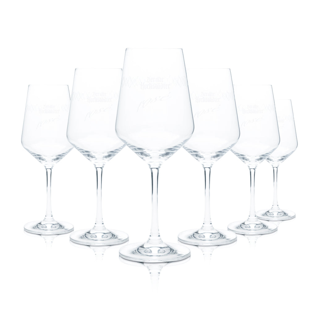 6x Verre à cidre ancien Hochstädter 0,25 l Verres à pied Rosé Schoppepetzer Bar