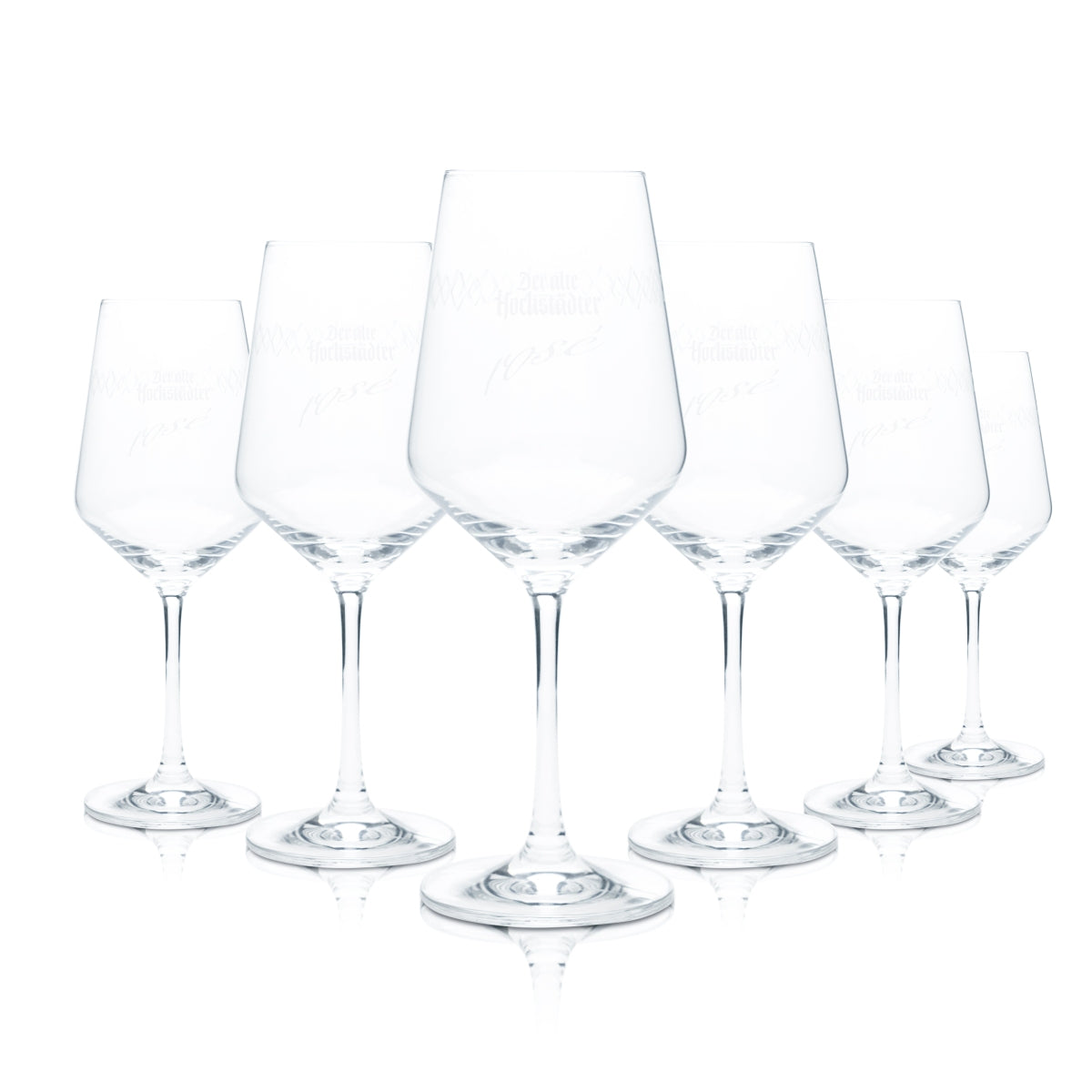 6x Verre à cidre ancien Hochstädter 0,25 l Verres à pied Rosé Schoppepetzer Bar