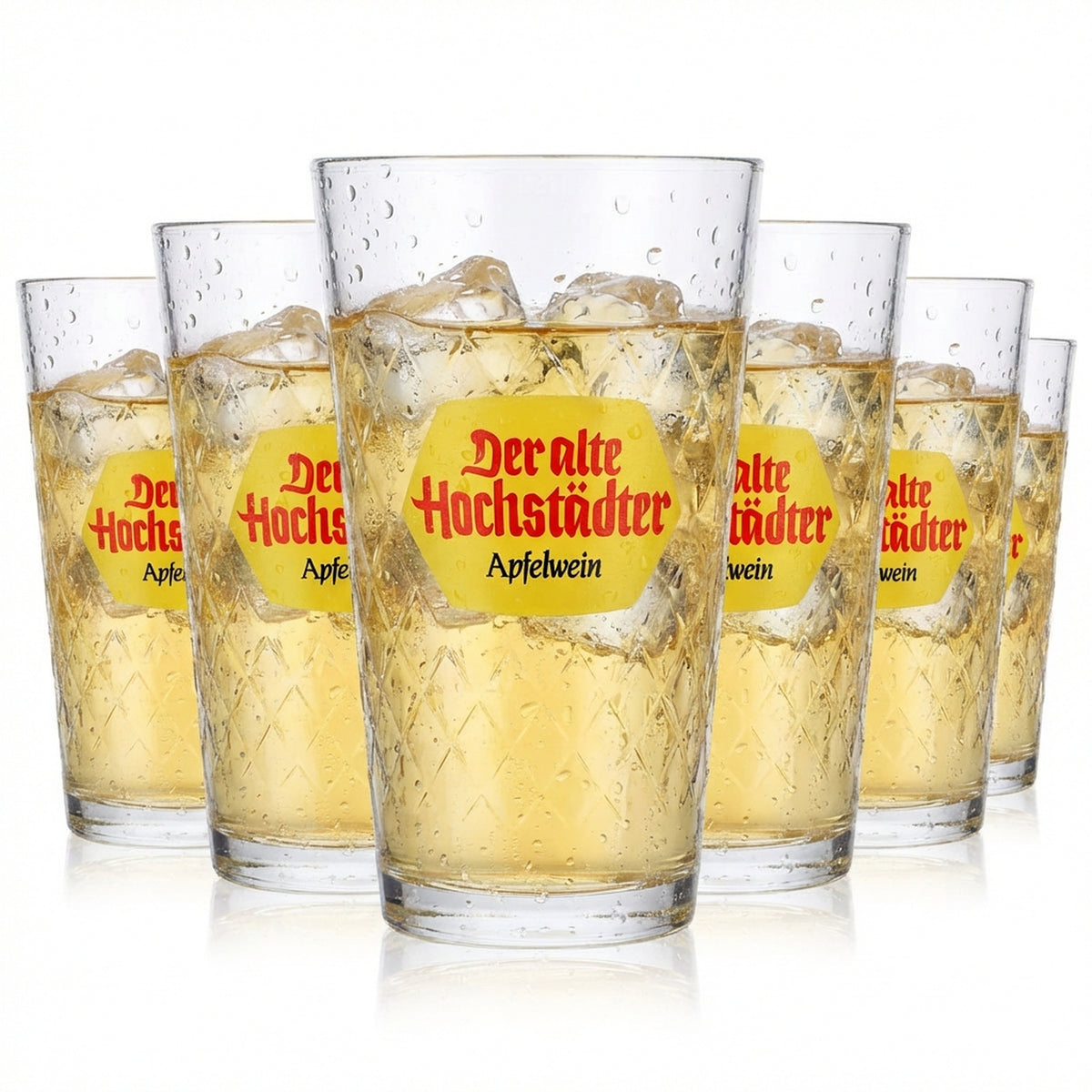 6x Verres à vin à cidre Hochstädter Apfelwein 0,5 l Rastal