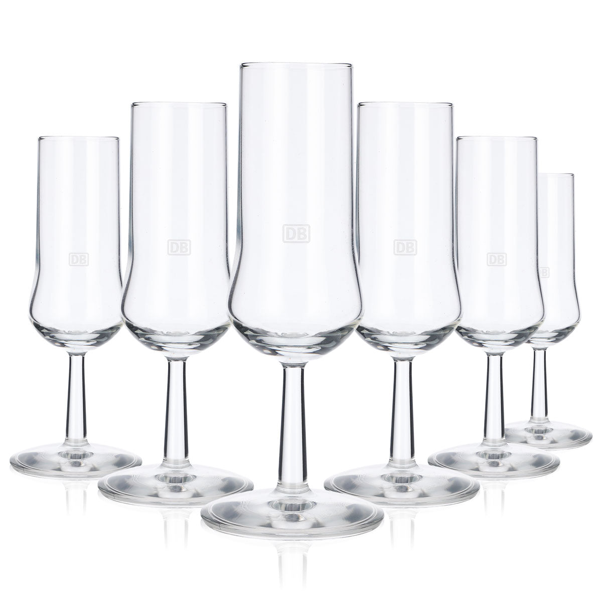6x Deutsche Bahn DB Verre à champagne 0,15 l Flûte à champagne Secco Set de verres – Vue 5