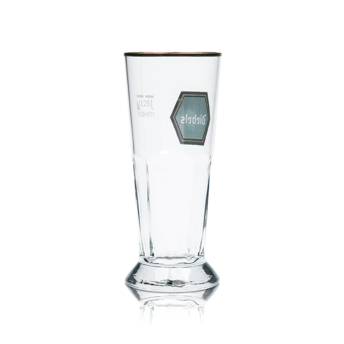 6x verre à bière Diebels 0,25 l, coupe avec relief et bord en cuivre, verres tulipe, brasserie, coupe, bar – Vue 3