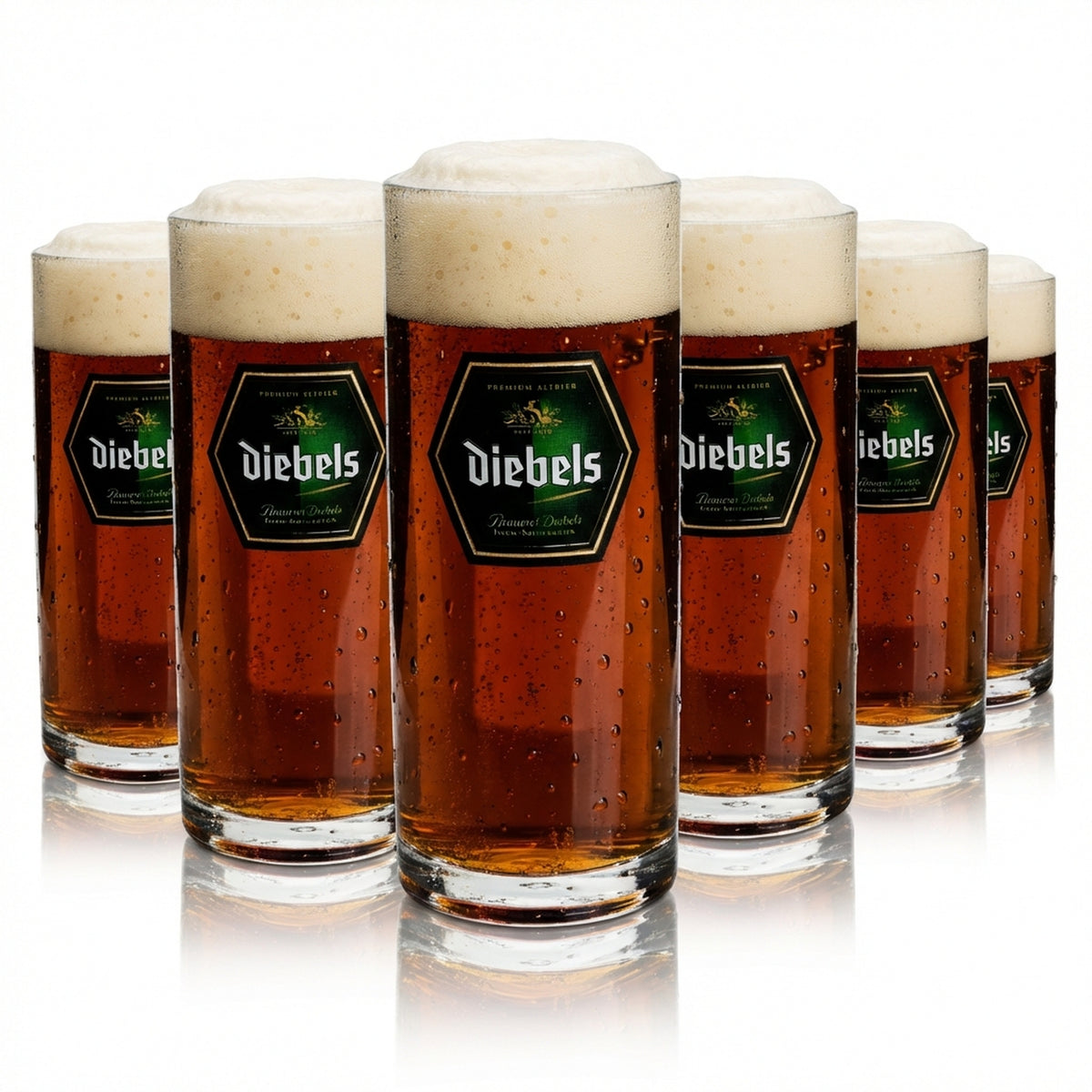 6x verre à bière Diebels 0,5 l