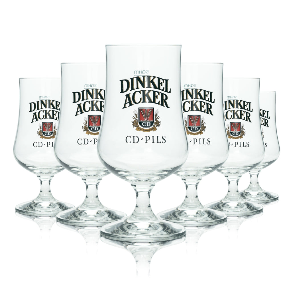 6x verre à bière en verre 0,3 l Pokal CD-Pils Sahm Tulpe Gläser Schwenker Beer