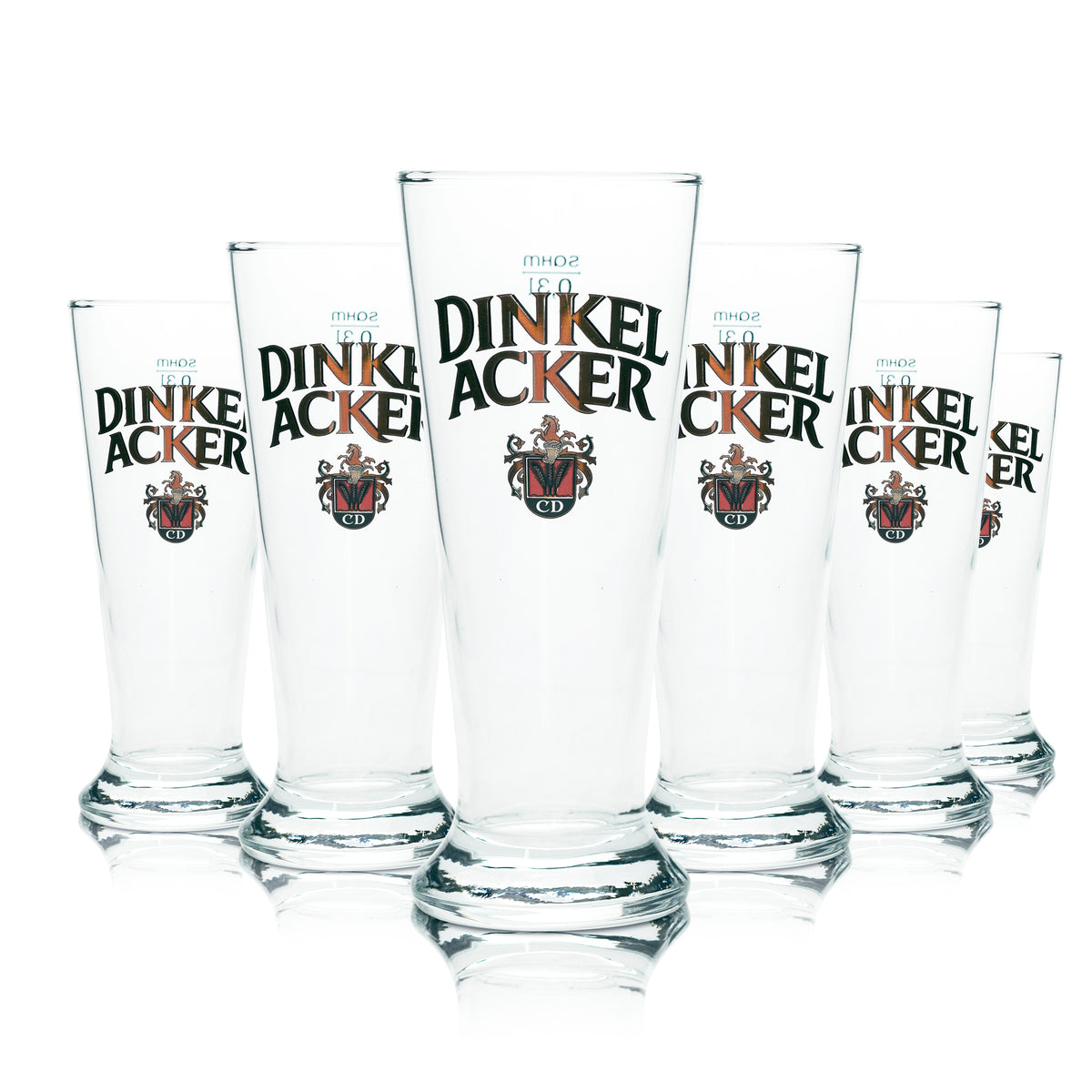 6x verre à bière en épeautre 0,3 l Pokal CD Sahm Pils Tulipe Verres Brasserie Rétro – Vue 4