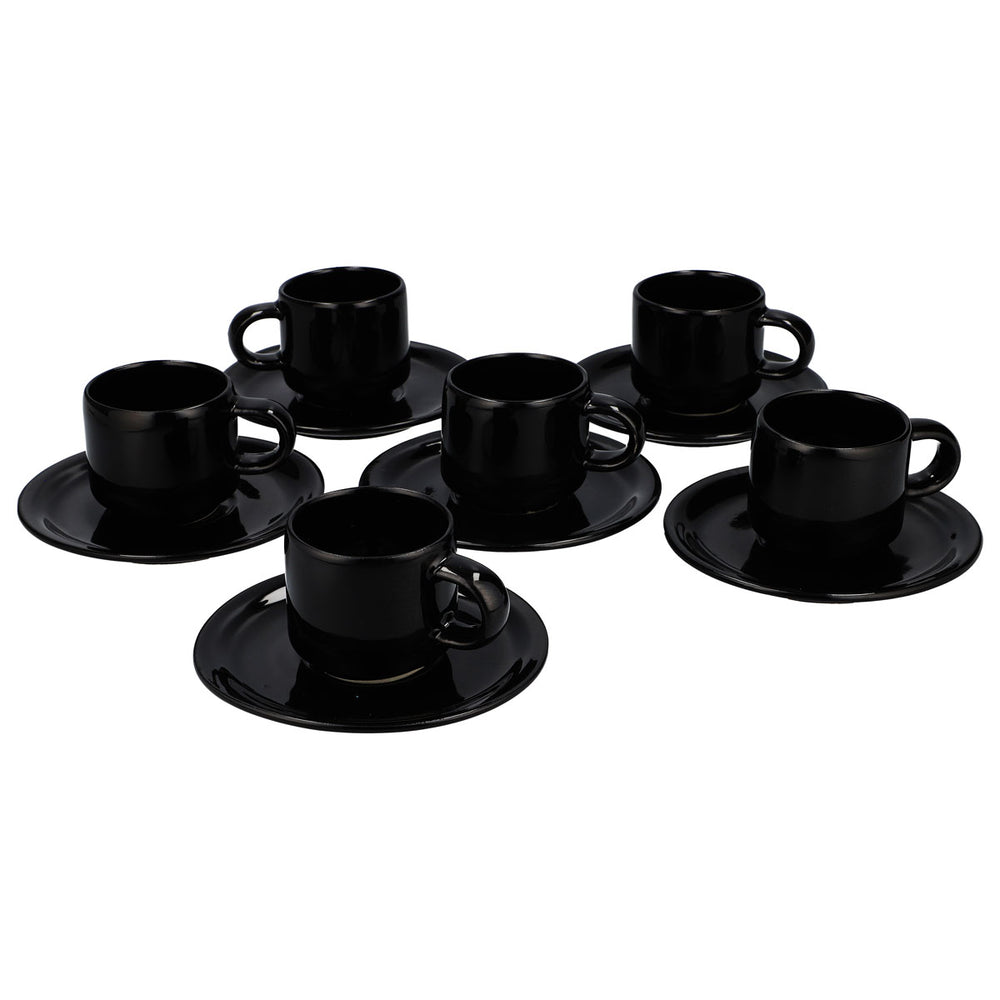 Lot de 6 verres à liqueur Disaronno de 0,07 l avec soucoupe, en céramique (lot de 6)