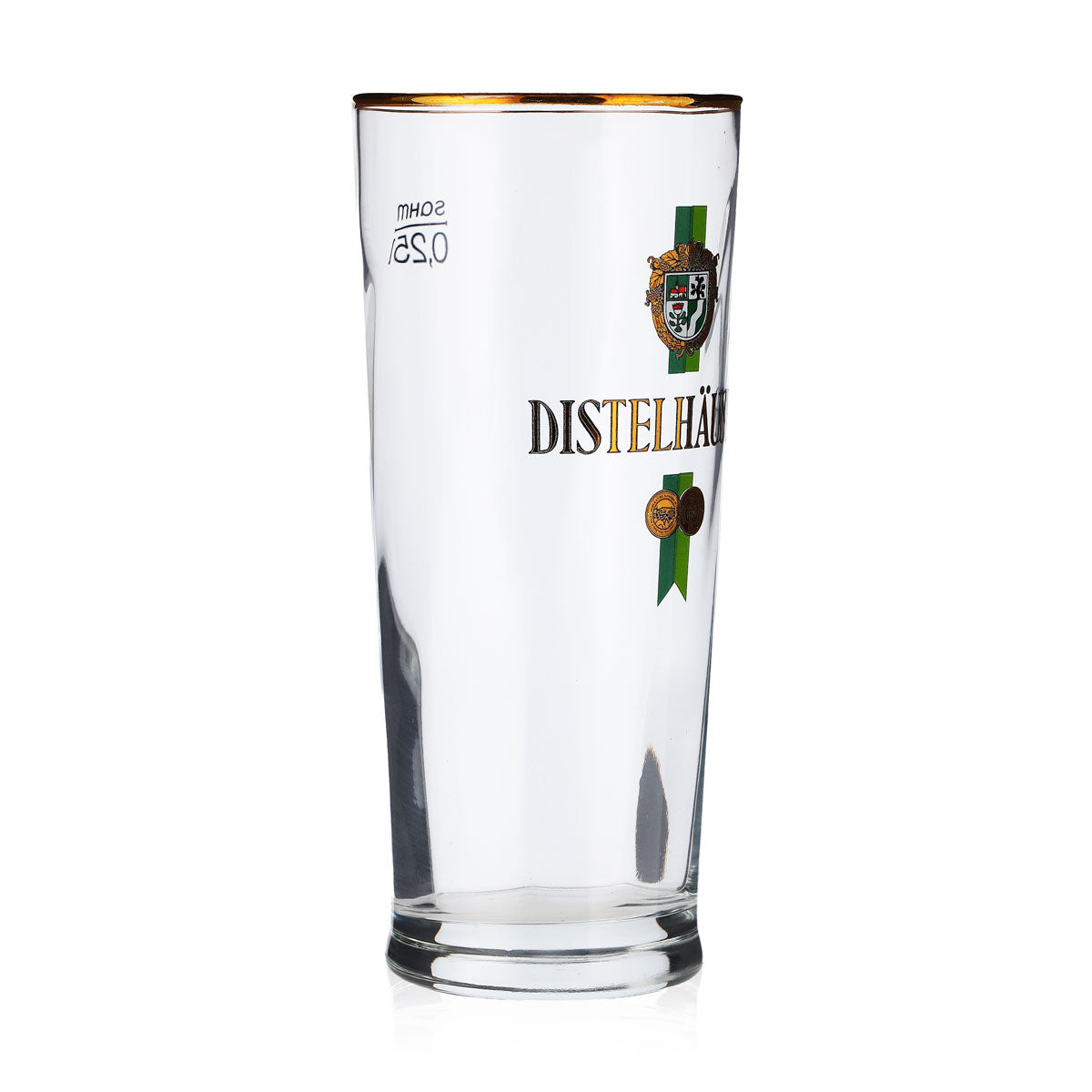 6 verres à bière Distelhäuser 0,25 l avec bord doré Sahm – Vue 3