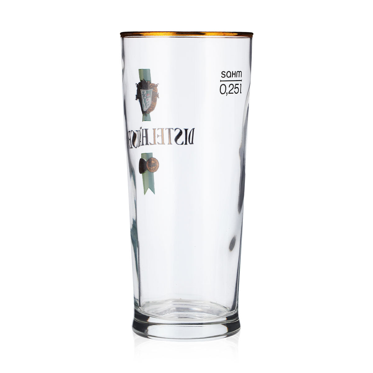 6 verres à bière Distelhäuser 0,25 l avec bord doré Sahm – Vue 4