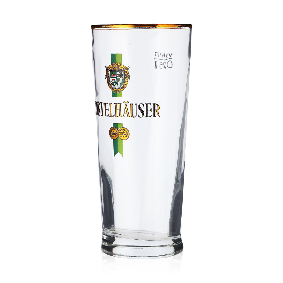 6 verres à bière Distelhäuser 0,25 l avec bord doré Sahm – Vue 5
