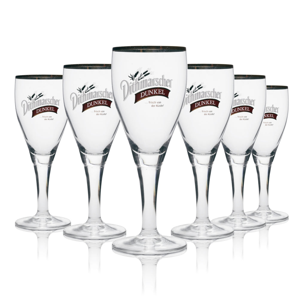 6 verres à bière Dithmarscher 0,3 l, foncés, bord doré, Ritzenhoff