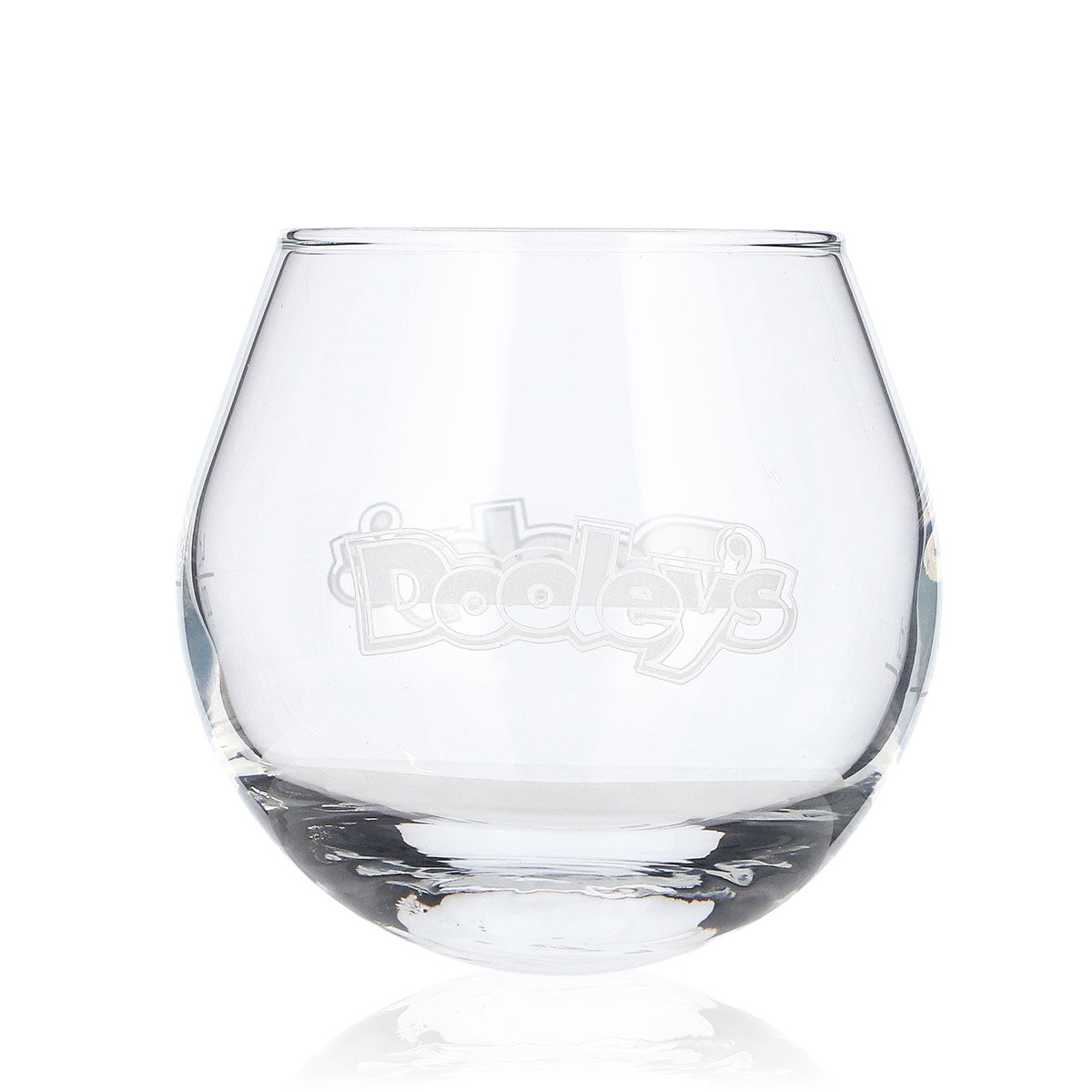 6 verres à liqueur Dooley's « Toffee Tipper » blancs, avec logo en relief et fond oscillant (lot de 6) – Vue 2