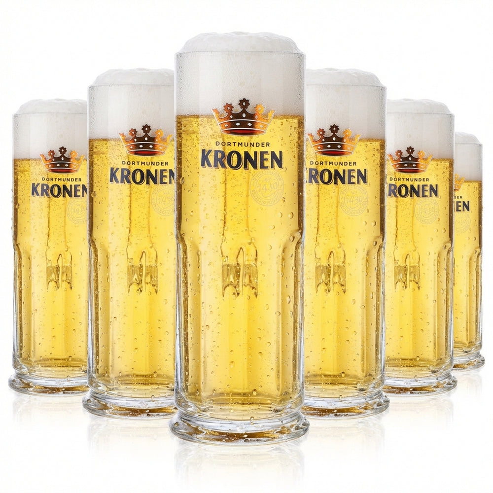 6 verres à bière Dortmunder Kronen 0,3 l Verres à bière Chope à bière  Verre à bière Maximilian