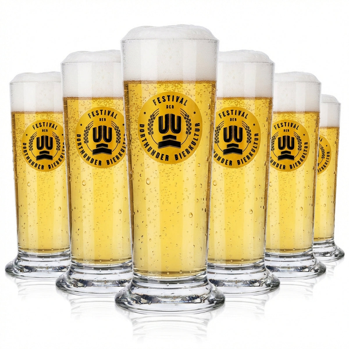 6 verres à bière Dortmunder Union 0,1 l Verres à bière de festival Verres à bière Tumbler Basic