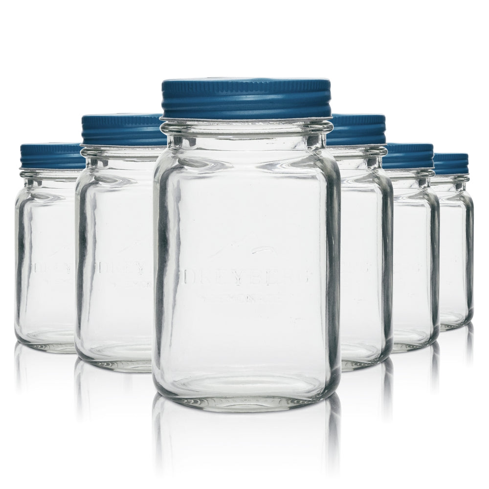 6 verres à liqueur Dreyberg 0,4 l avec couvercle à vis « Lemonade »