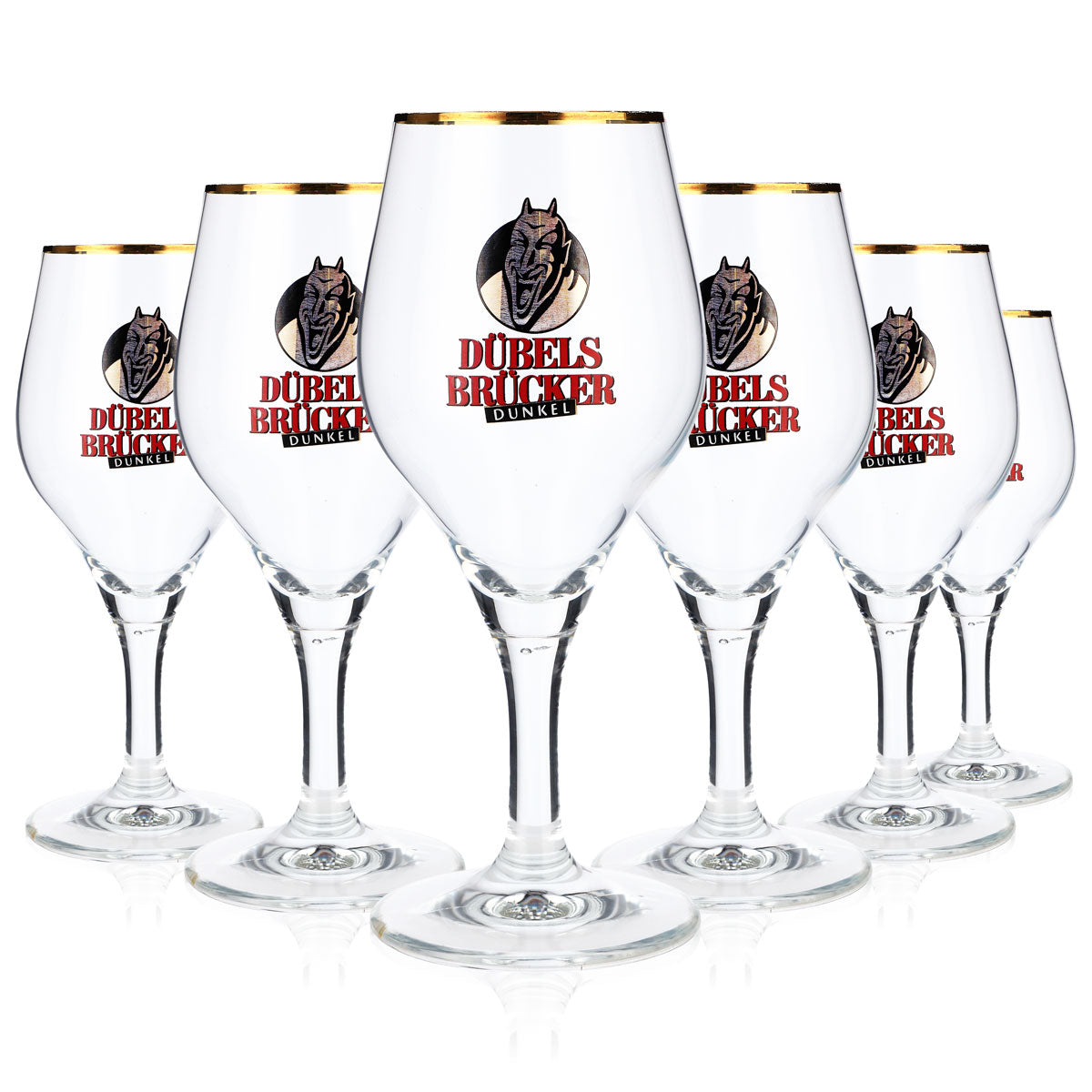 6 verres à bière Dübelsbrücker Verres à bière Verre 0,3 l Coupe foncée – Vue 5