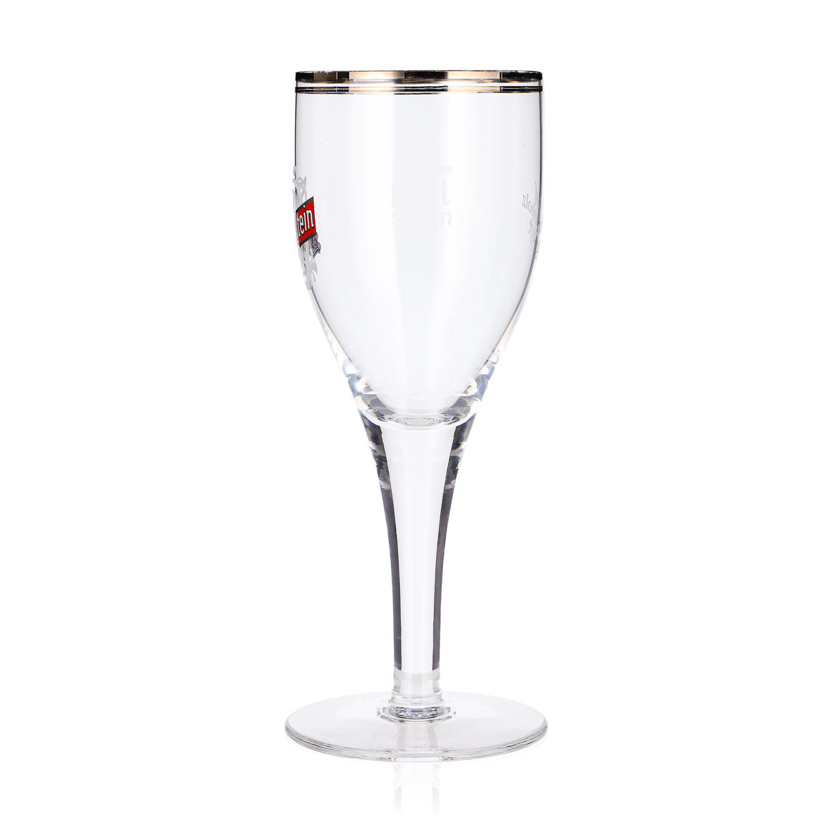 6 verres à bière Duckstein 0,2 l, forme tulipe, bord argenté, couleur crème, logo rouge (lot de 6) – Vue 5