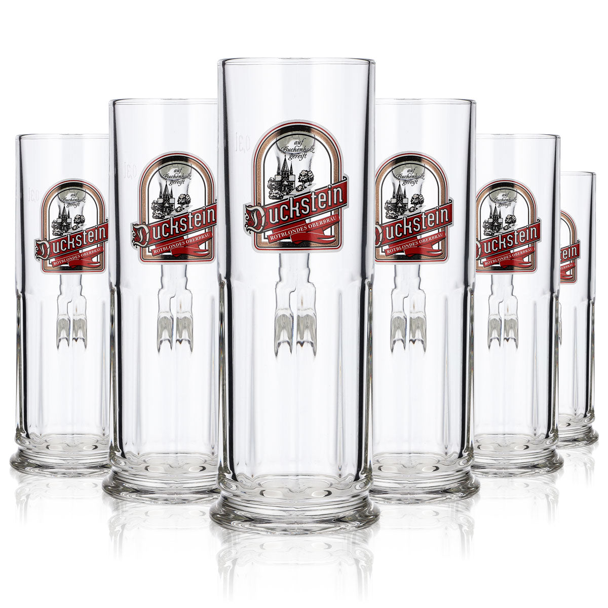 6 verres à bière Duckstein 0,3 l « Rotblondes Oberbräu » Sahm Maximilian Seidel – Vue 7