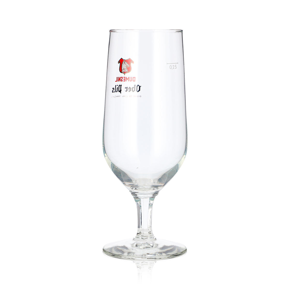 Lot de 6 verres à bière Dumesnil, verres à bière de type « Pokal » de 0,25 l, Ober Pils, logo rouge – Vue 5