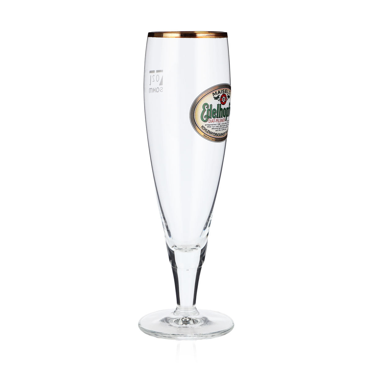 6 verres à bière Edelhopfen 0,2 l, verres à pied, bord doré, Sahm Alba – Vue 3