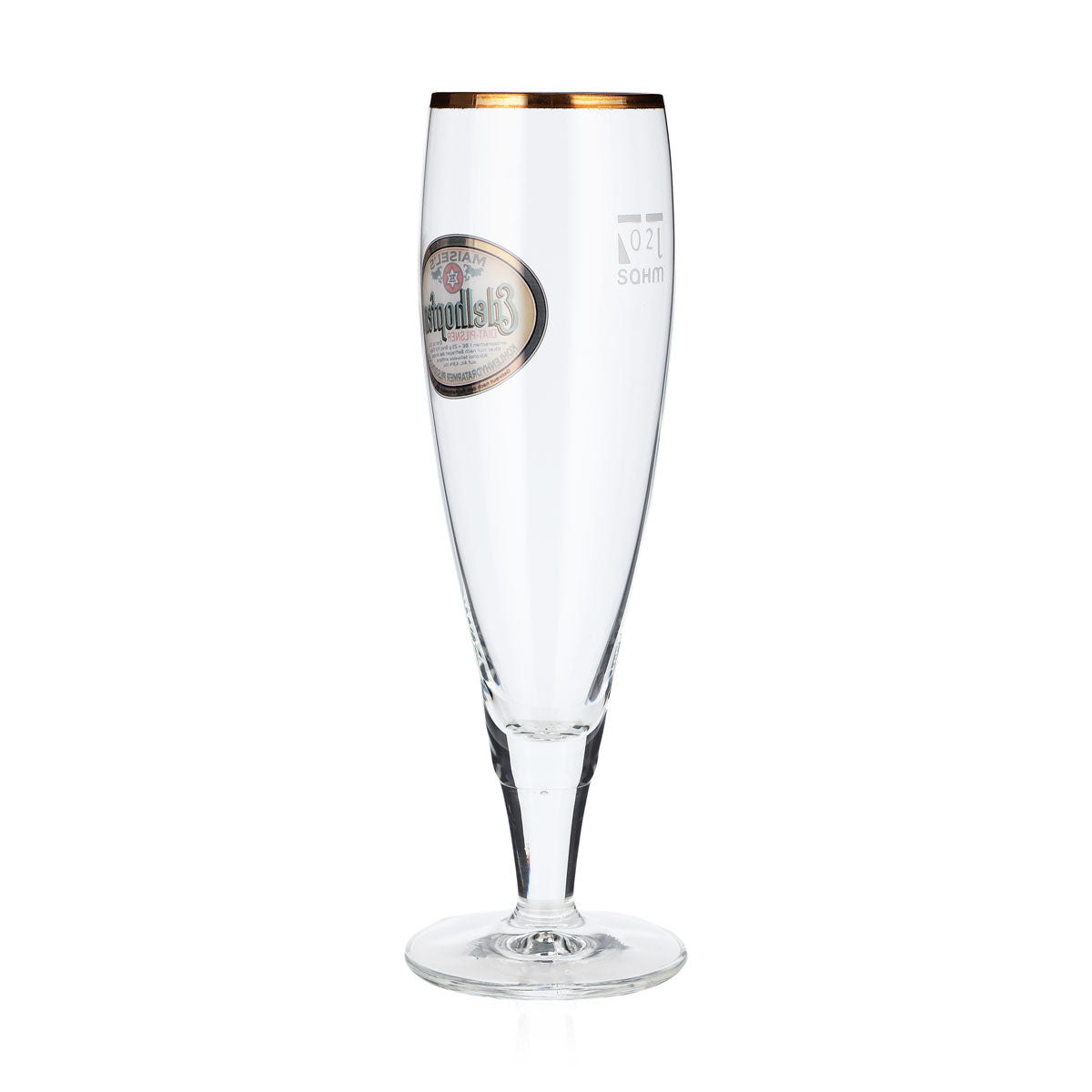 6 verres à bière Edelhopfen 0,2 l, verres à pied, bord doré, Sahm Alba – Vue 4