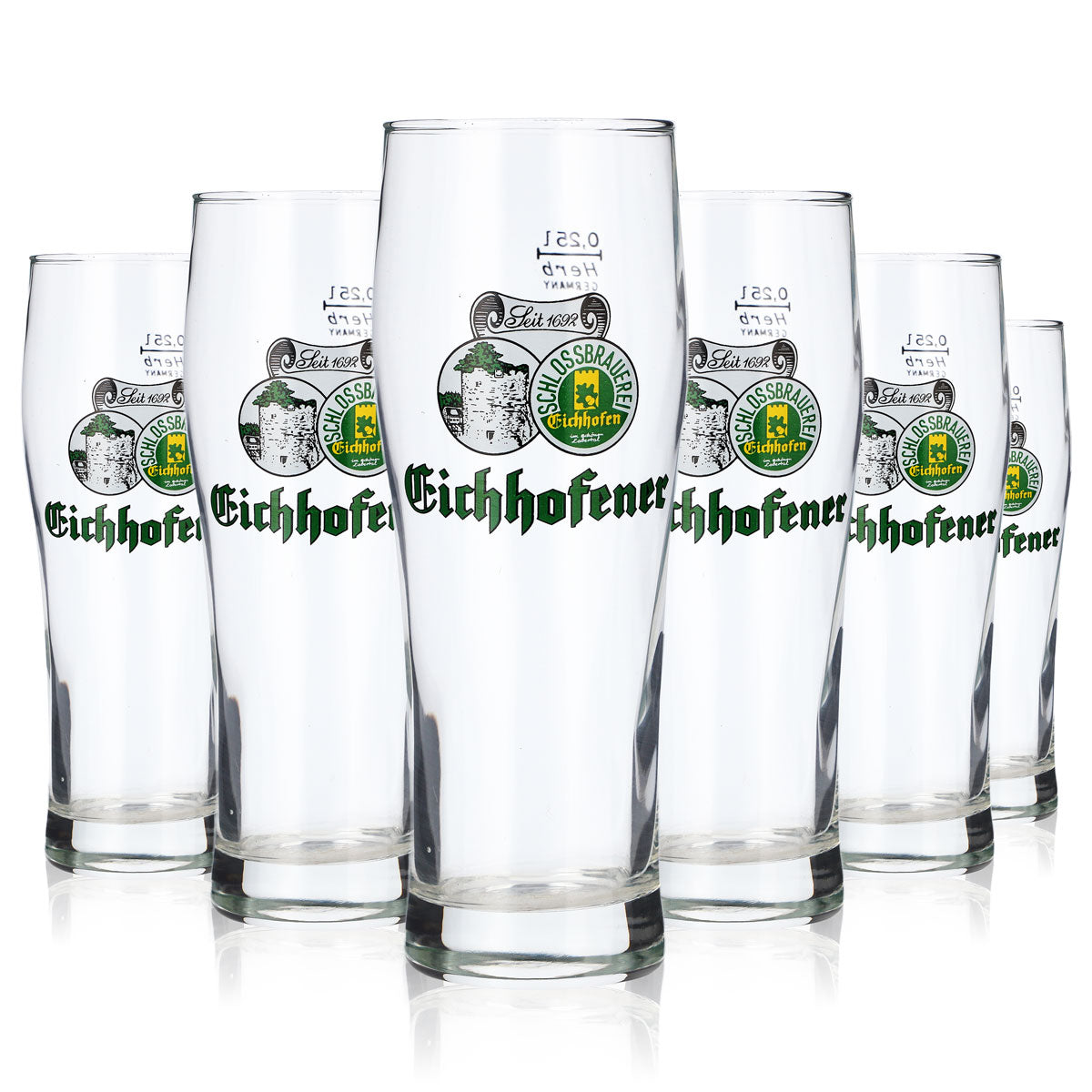 6 verres à bière Eichhofener Bier Willibecher 0,25 l Becher Herb – Vue 5