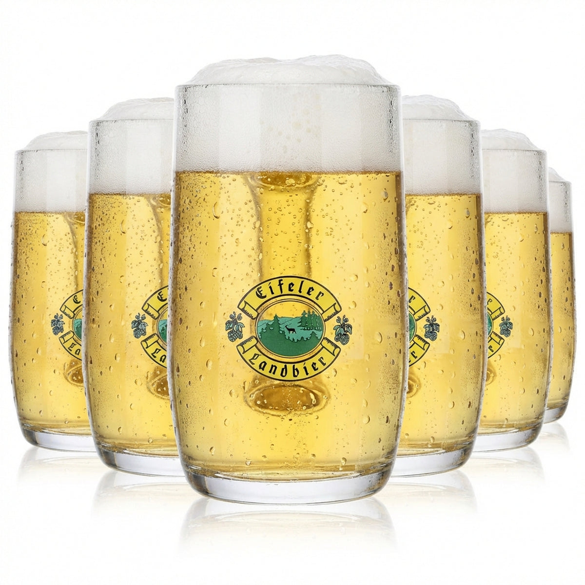 6 verres à bière Eifeler Landbier Seidel 0,3 l