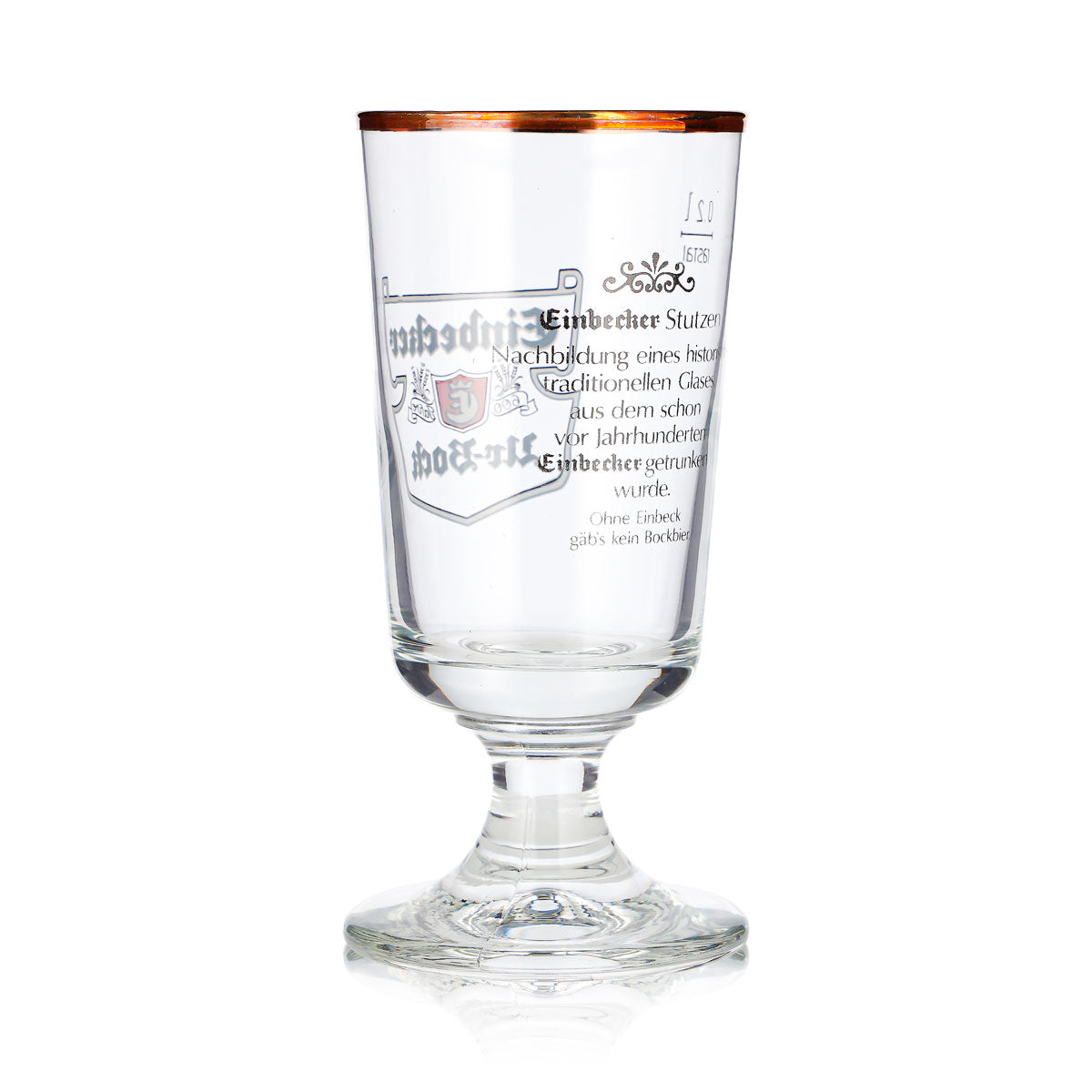 Lot de 6 verres à bière Einbecker de 0,2 l, modèle « Urbock » (verre à pied / tulipe) avec logo Rastal Brauerstutzen (lot de 6) – Vue 5