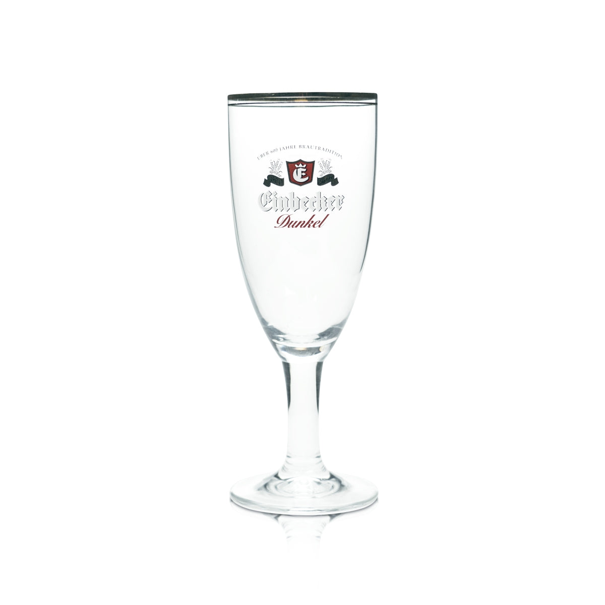 6 verres à bière Einbecker 0,4 l, forme tulipe, bord doré Maredsous, verres de brasserie, bar – Vue 2