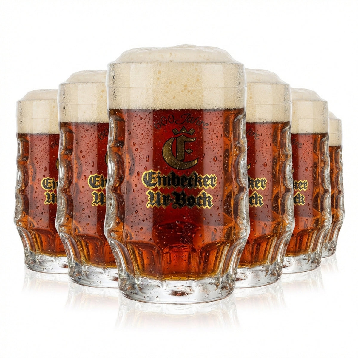 6 verres à bière Einbecker 0,4 l Seidel Kruge Urbock
