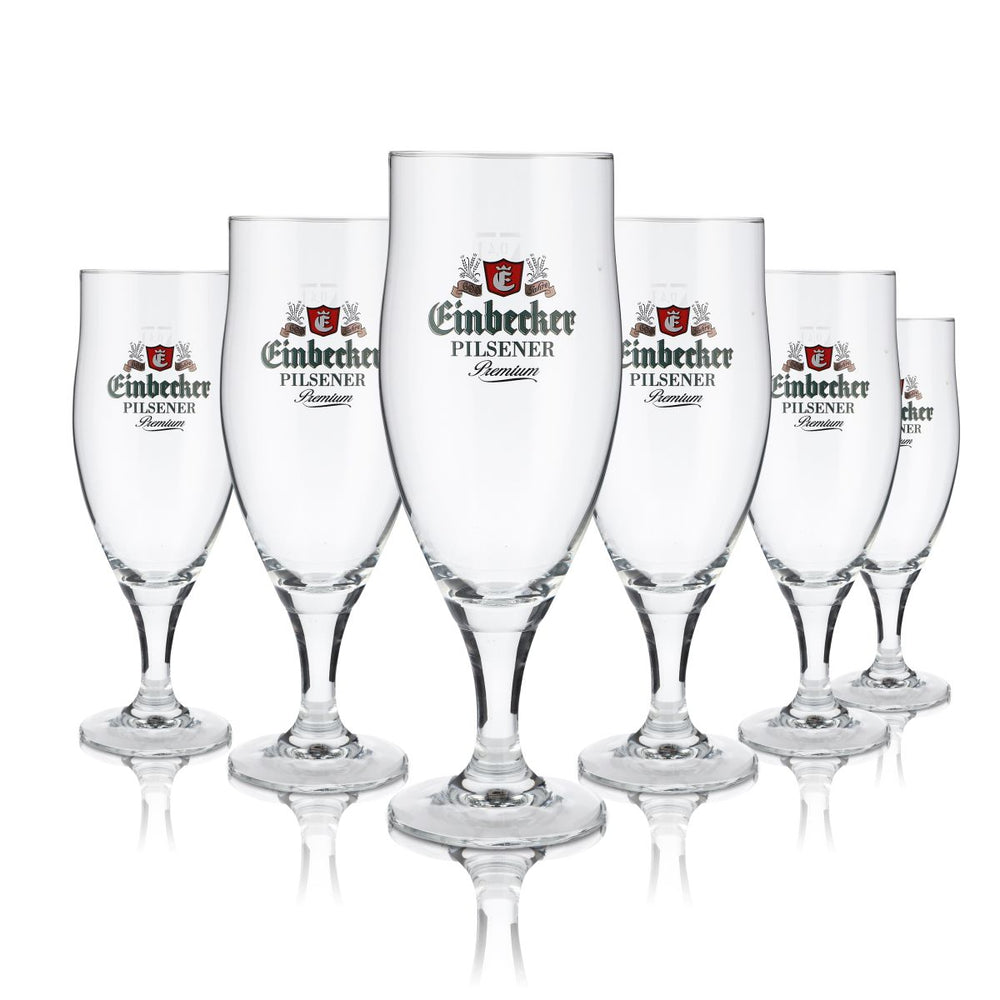 6 verres Einbecker 0,4 l Premium Ikaria Pokal Set de verres Pils Tulipe Brasserie