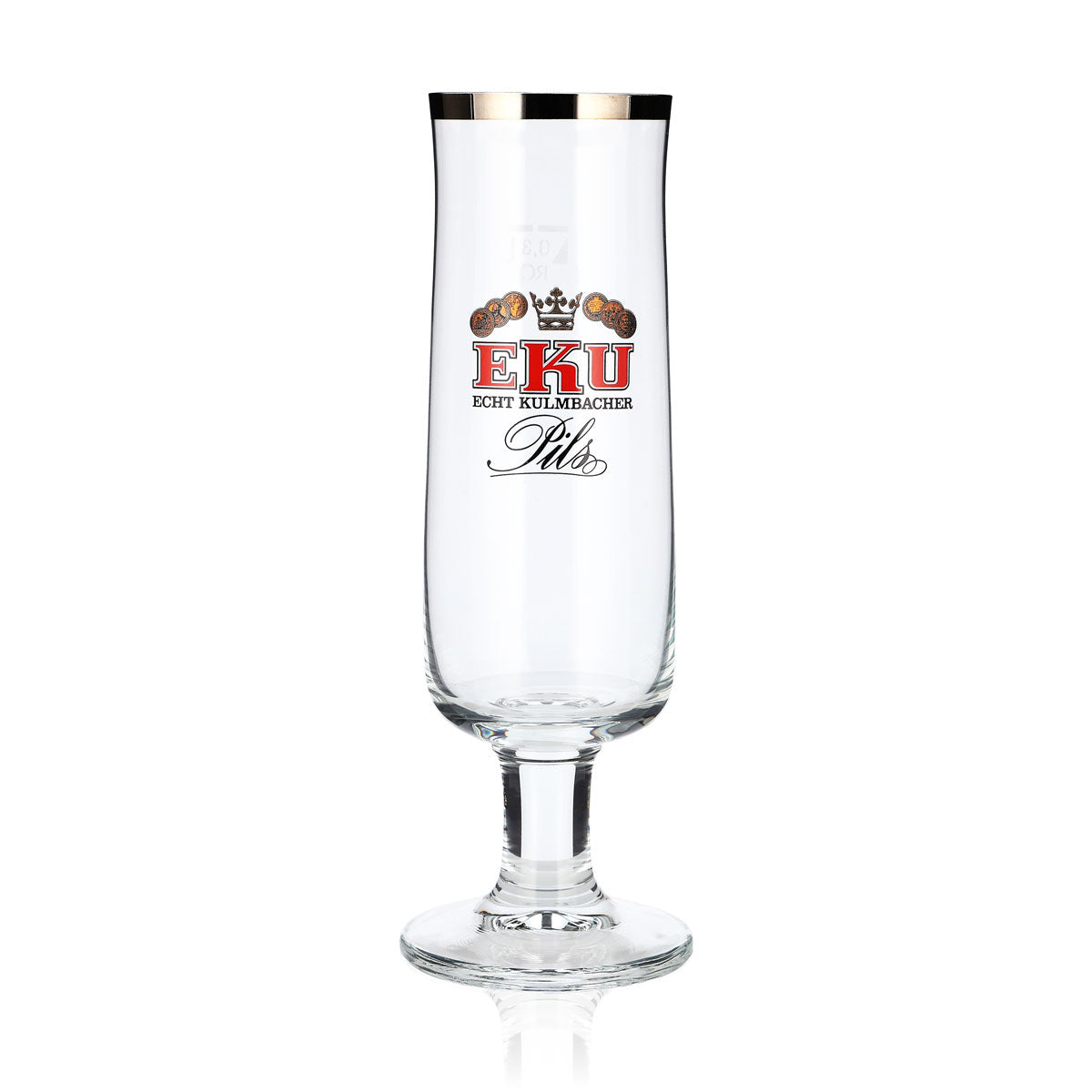 6 verres à bière Eku de 0,3 l, forme coupe, bord platine, RC (lot de 6) – Vue 2