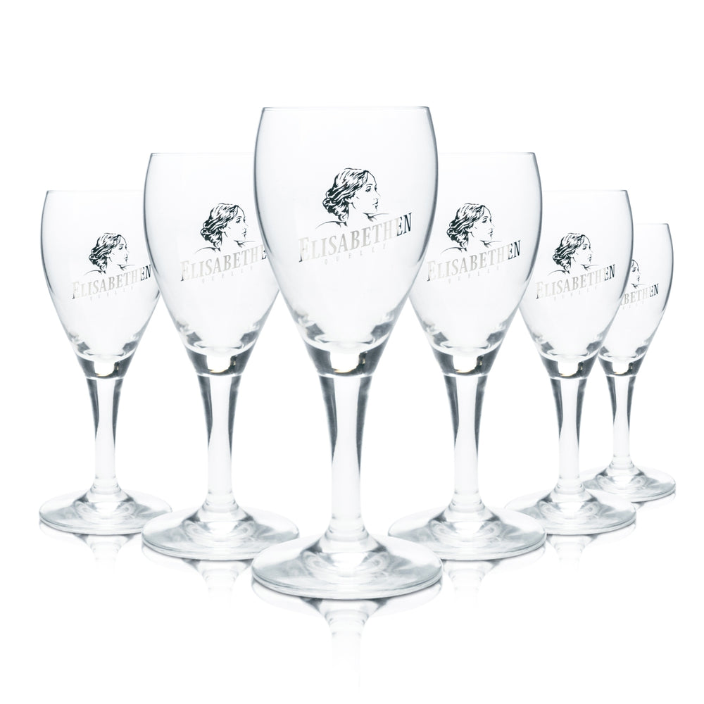 6x Elisabethen Quelle Eau minérale Verre 0,15 l Verres à pied Gastronomie Sprudel