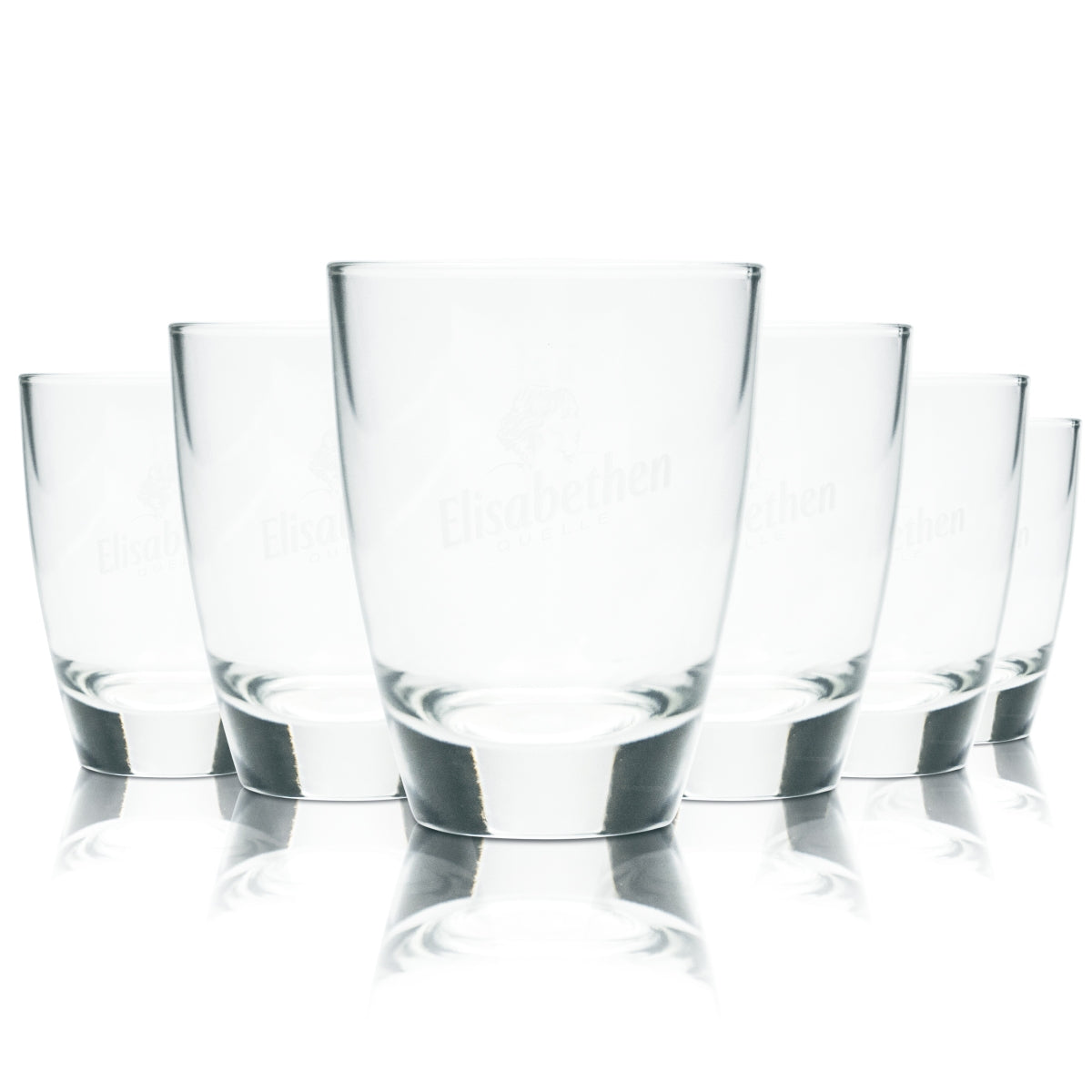 6x Elisabethen Quelle Verre à eau 0,2 l Gobelets Verres Minéral Source Bar à bulles