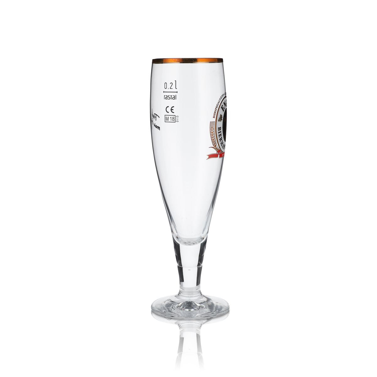 6 verres à bière Engel 0,2 l, ensemble exclusif de verres à pied avec bord doré, brasserie Gastro – Vue 3