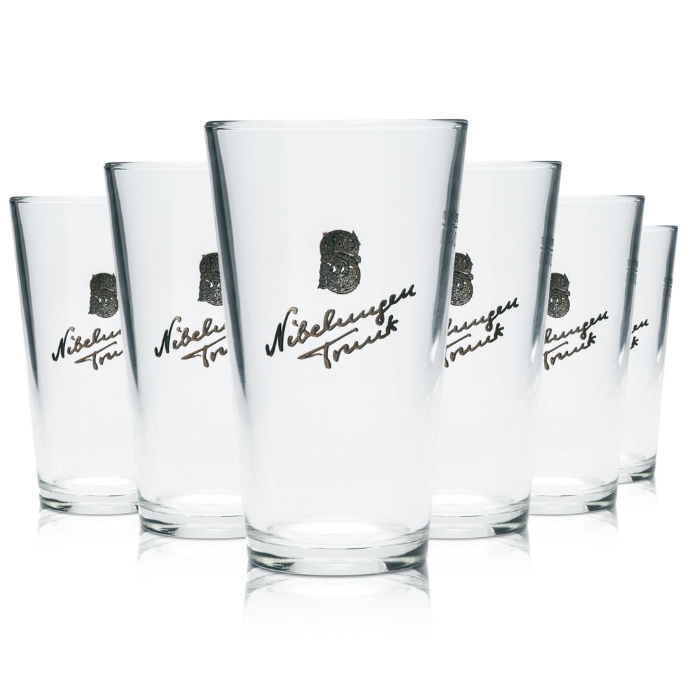 6 verres à bière Erbacher Brauhaus 0,3 l, verres à pied, verres gastronomiques Nibelungen Trunk