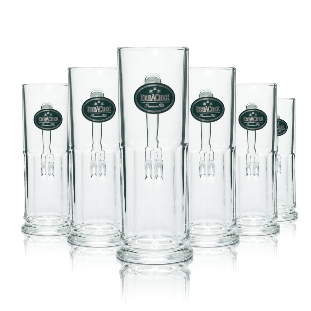 6 verres à bière Erbacher Brauhaus 0,5 l, chope, verre à bière, verres gastronomiques, bar