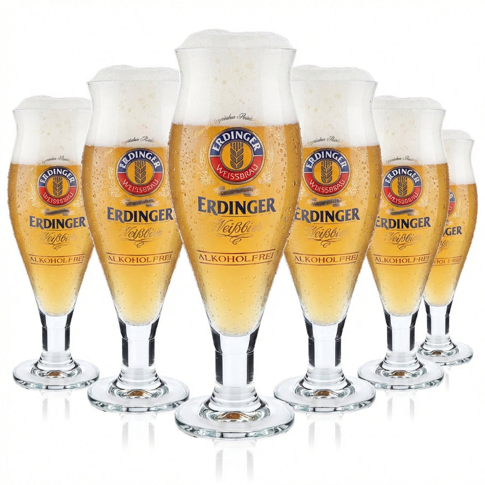 6 verres à bière Erdinger Verres à pied 0,5 l Verres design Sans alcool Colani Ritzenho