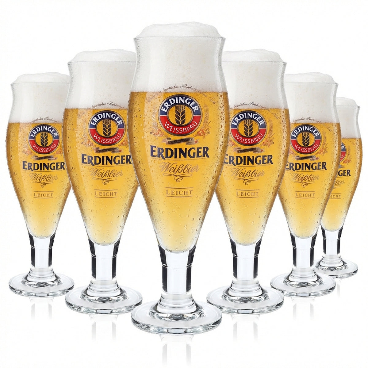 6 verres à bière Erdinger Verres à pied 0,5 l Verres design « Colani » Ritzenhoff