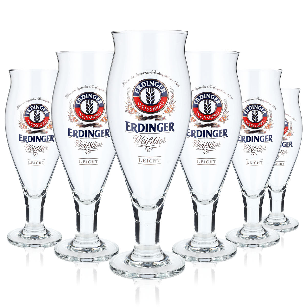 6 verres à bière Erdinger Verres à pied 0,5 l Verres design « Colani » Ritzenhoff – Vue 5