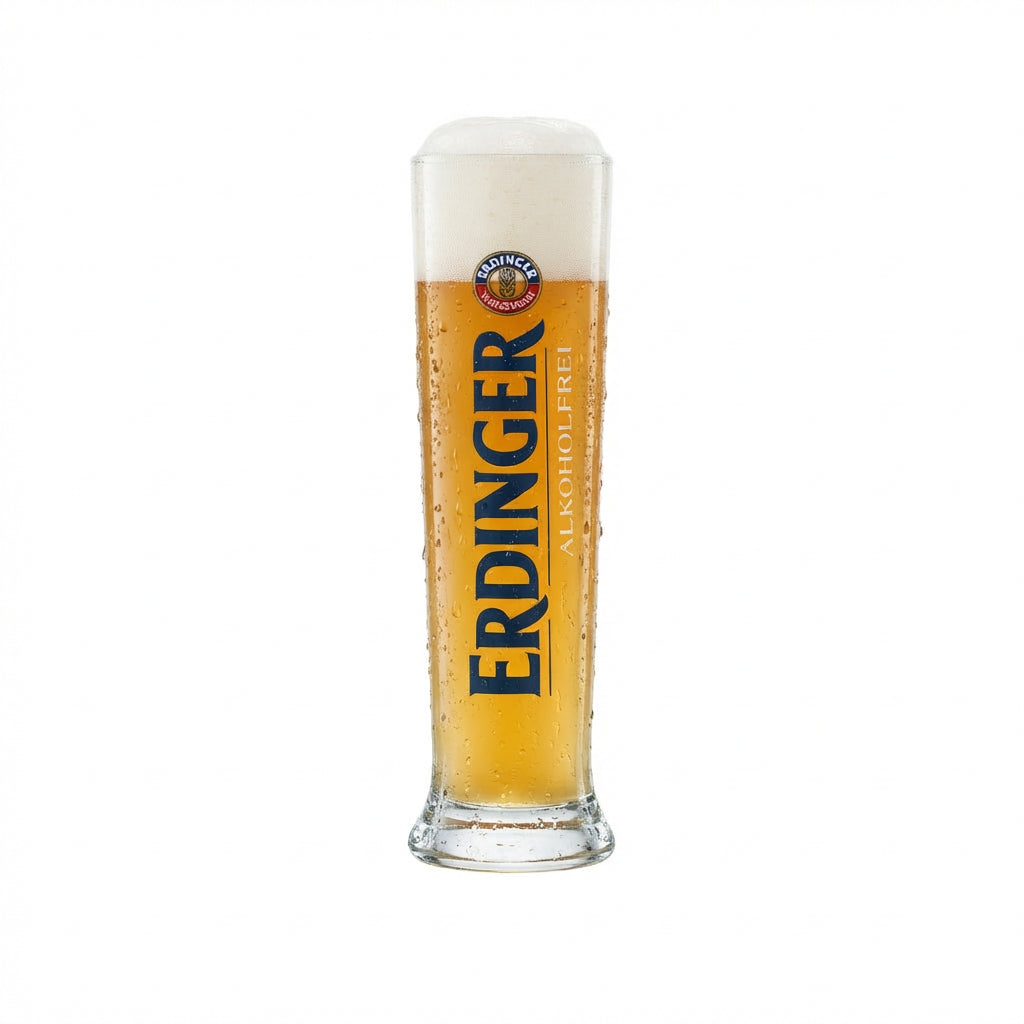 6 verres Erdinger 0,3 l Hefeweizen Weißbier Pokal sans alcool, calibrés pour la restauration – Vue 2
