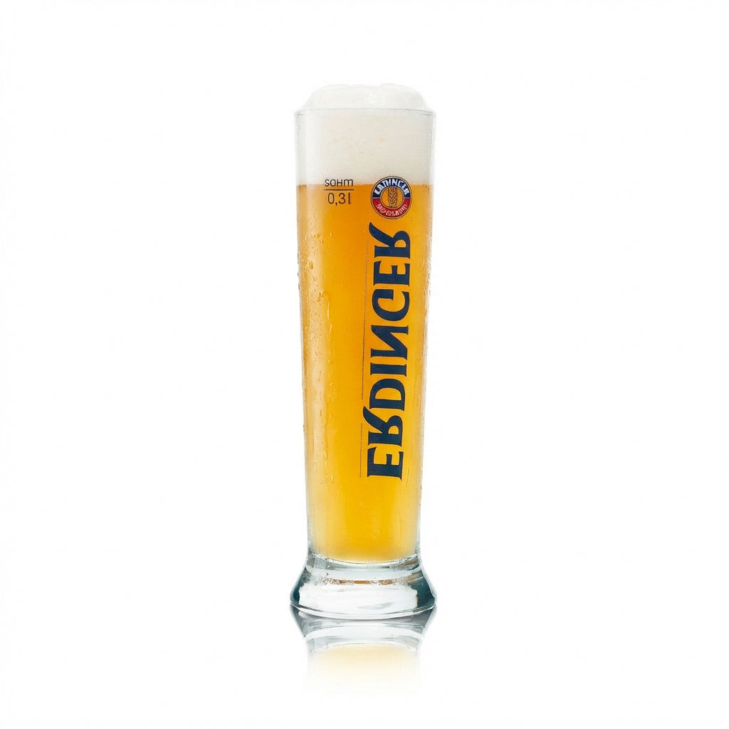 6 verres Erdinger 0,3 l Hefeweizen Weißbier Pokal sans alcool, calibrés pour la restauration – Vue 3
