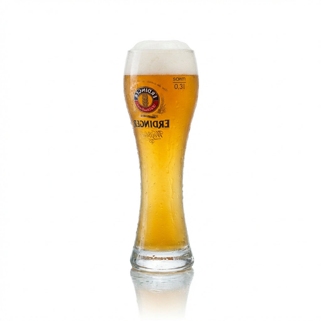 6 verres Erdinger 0,3 l pour bière blanche Hefe Weizen, verres gastronomiques calibrés Bräu Brauerei – Vue 3