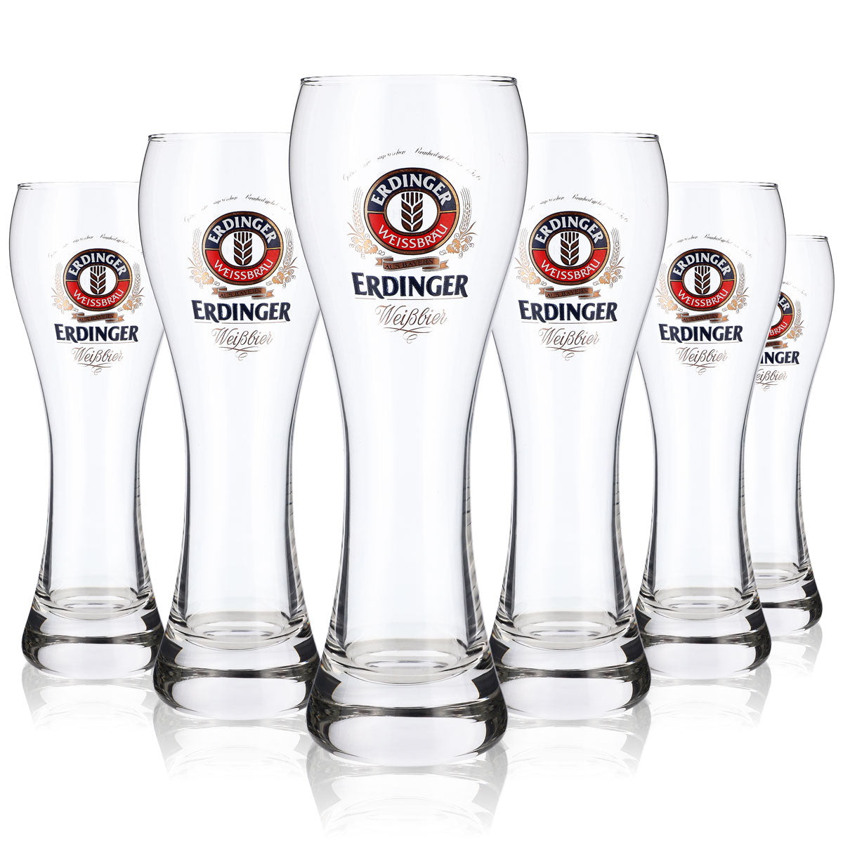 6 verres à bière Erdinger Weissbier Verres à bière Verre à bière 0,4 l Sahm – Vue 5