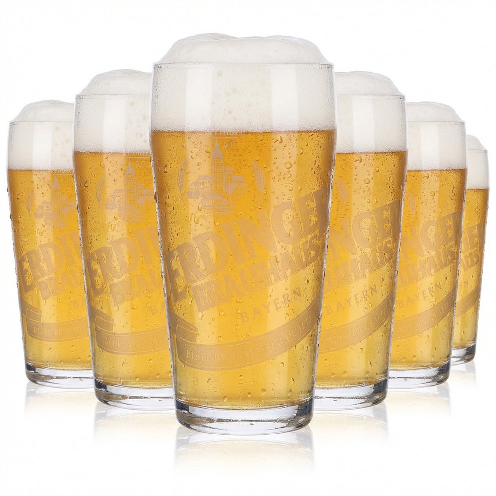 6 verres à bière Erdinger Weissbräu Verres à bière Willibecher 0,4 l Verres « Tradition »