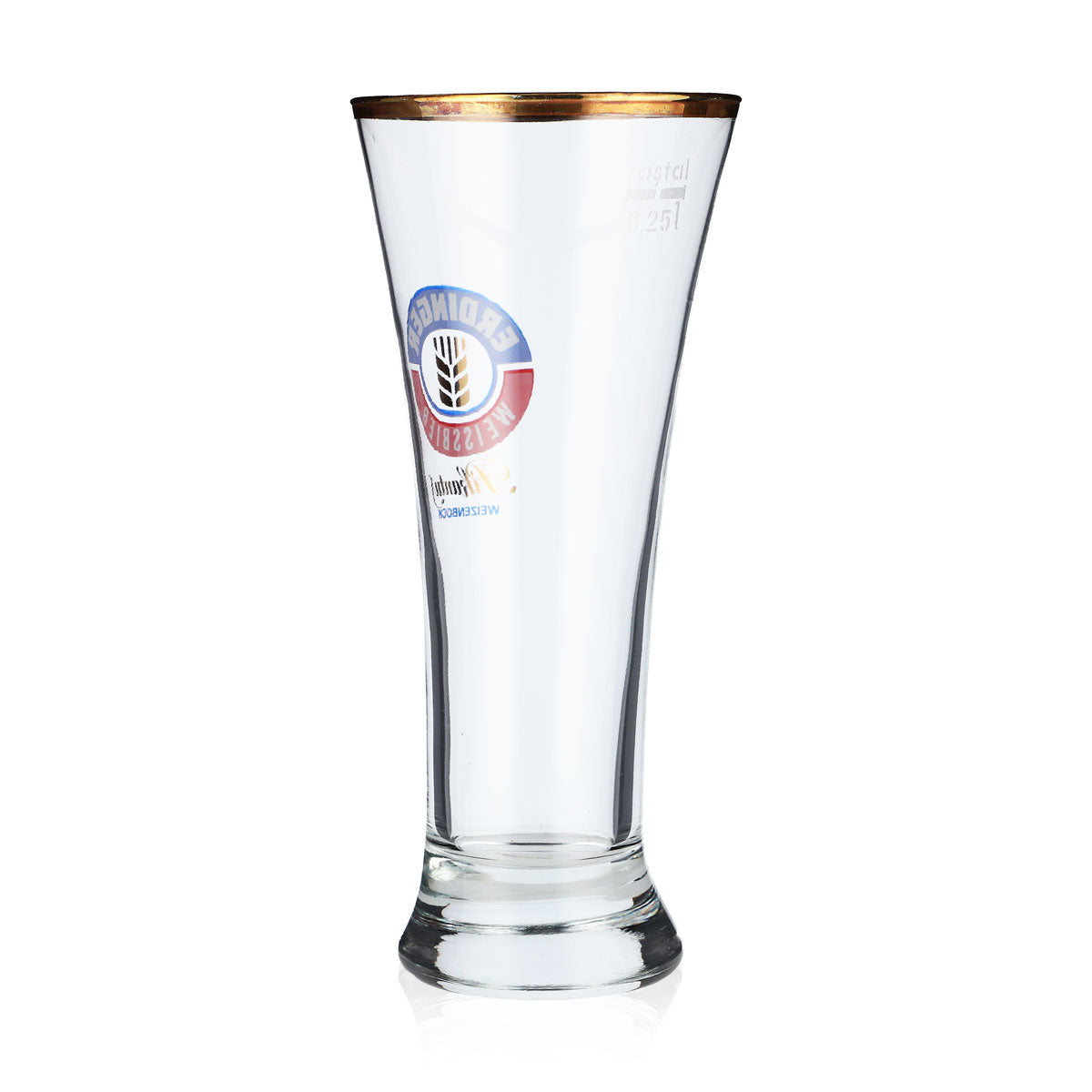 6 verres à bière Erdinger Weissbräu 0,25 l Pikantus bord doré VEBA – Vue 4