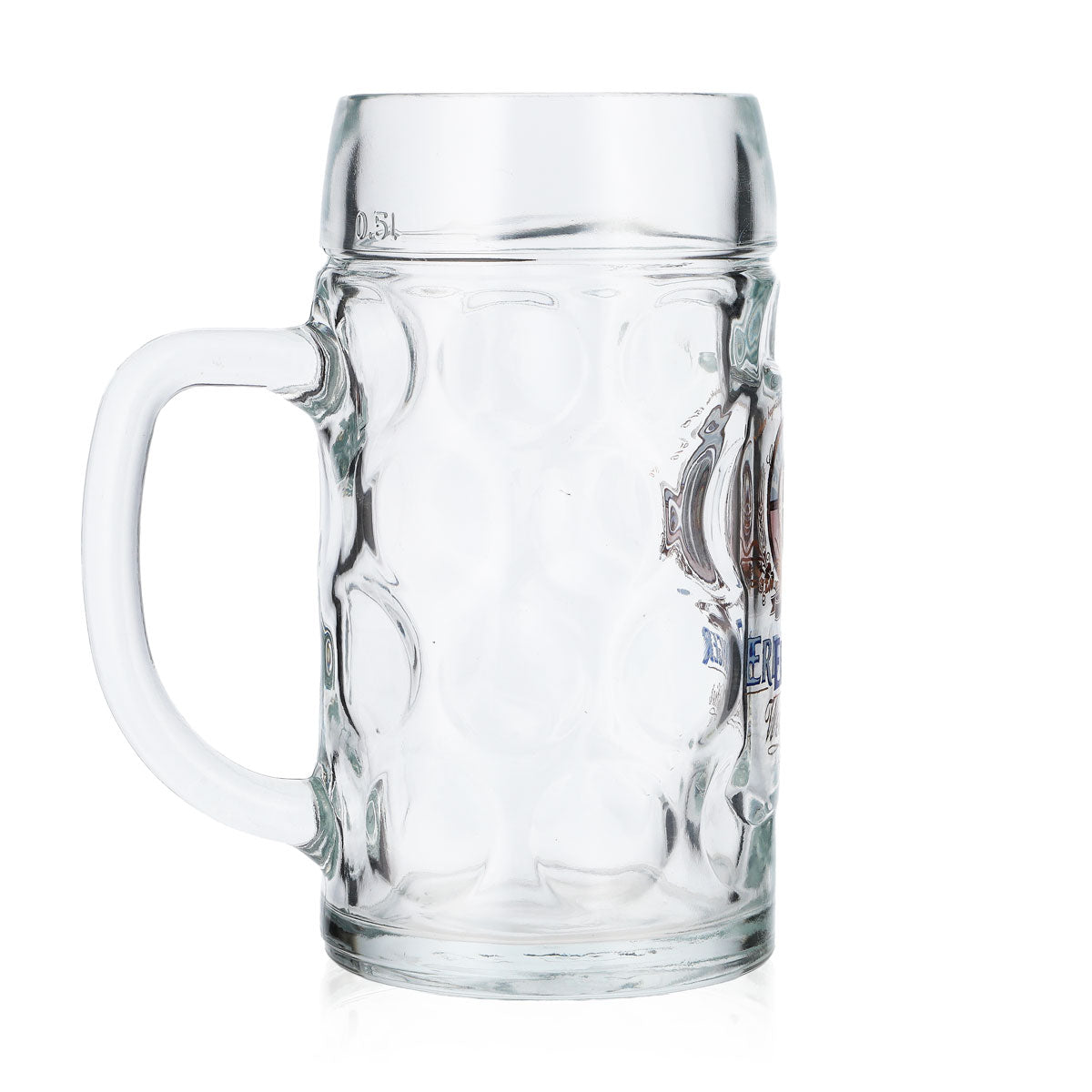 6 chopes en verre Erdinger Weissbräu de 0,5 l Krug Punktseidel / Isarseidel – Vue 4
