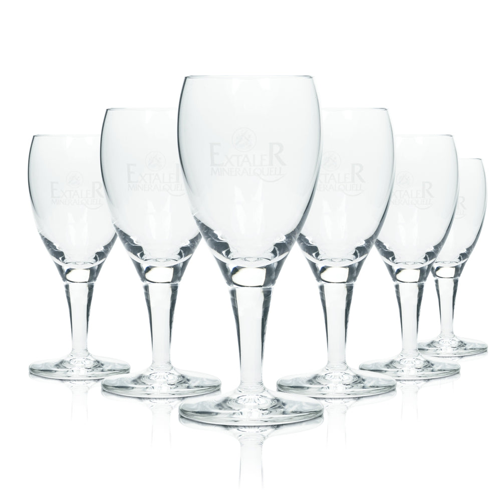 6x Extaler Verre à eau 0,2 l Verres à pied Tulipe Eau minérale Restauration Hôtel Bar