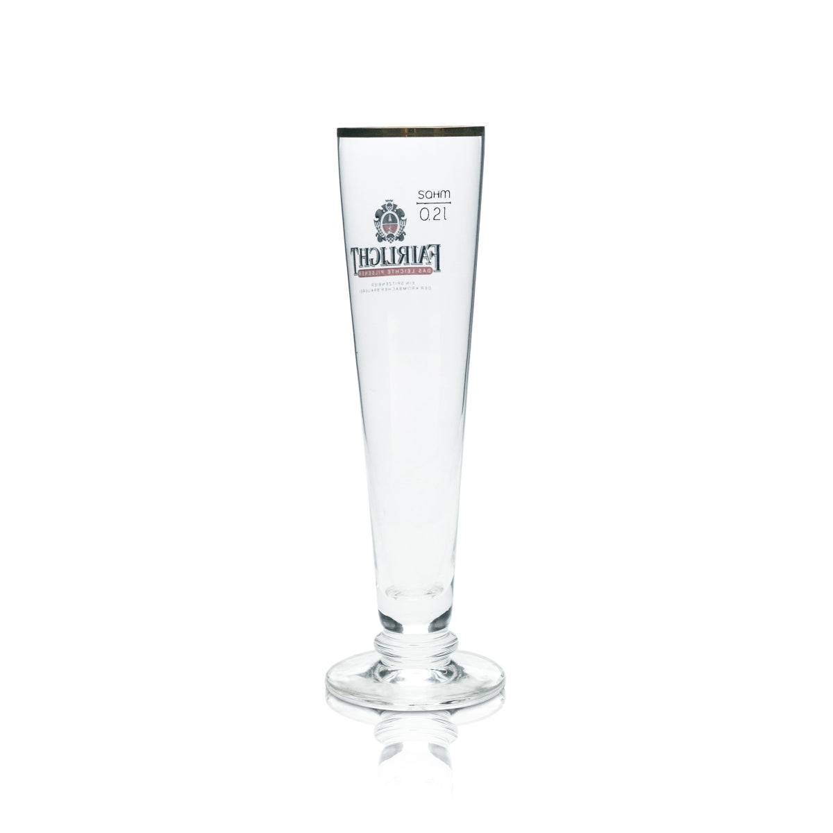 6 verres à bière Fairlight 0,2 l, forme tulipe, bord doré, verres Gatro Kneipe Pils Brau – Vue 4